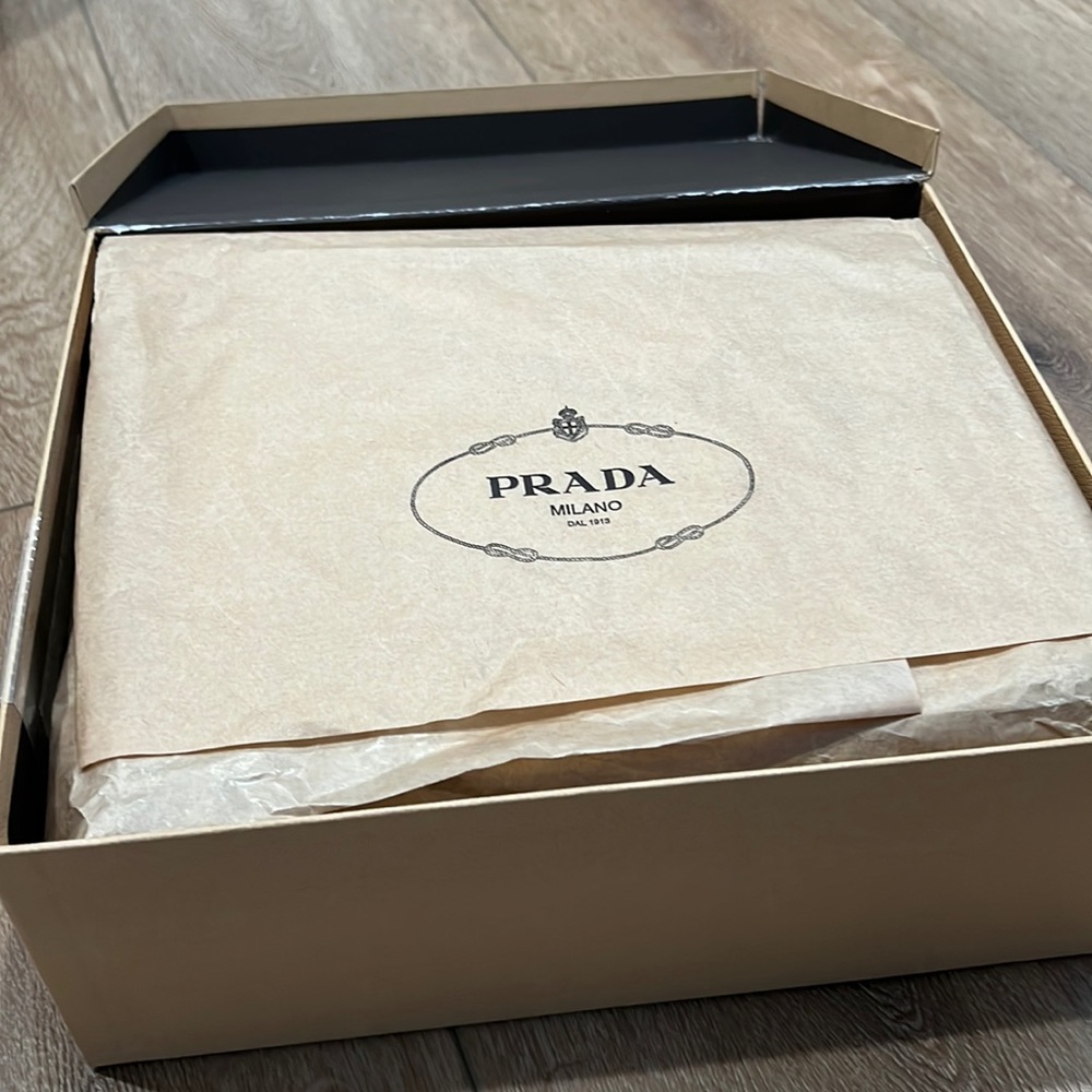 Prada Black Leather Peep Toe Platform